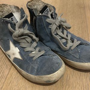 Girls golden goose light blue sneakers